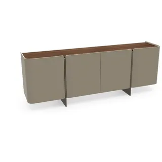 Xlmoebel Sideboard Zeitgemäßes Sideboard Gestalter Möbel Holz Für Elegantes Wohnzimmer (1 St., 1x Sideboard), Hergestellt in Europa grau