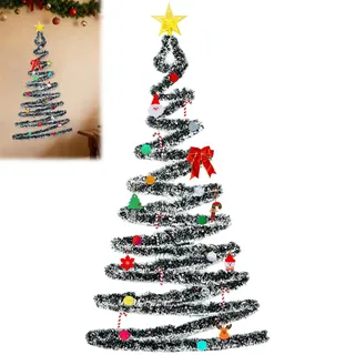 XILEPINGAN Weihnachtsbaum künstlich 180cm,Deko Blumen Weihnachtsbaum zum Aufhängen an der Wand, realistisch, einfacher Aufbau, Weihnachtsbaum, Geeignet für Wände, Glasfenster, Türen