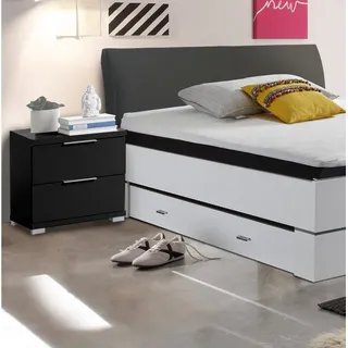 Pol-Power Nachtschrank 46 x 43 x 42 cm Schwarz