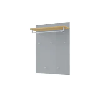 Möbel Kraft Garderobenpaneel Vortina 80 x 109 x 27 cm Grau