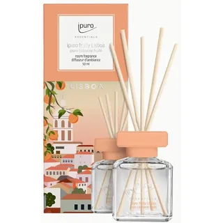 ipuro fruity Lisboa Raumduft mit fruchtiger Orange & zartem Zimt - angenehmer Raumerfrischer der Europakollektion für ein einzigartiges Duft-Erlebnis - Lufterfrischer Wohnung mit Duftstäbchen 50ml