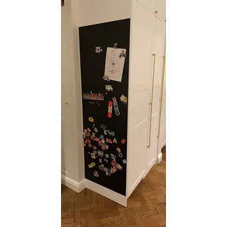 Tafelfolien-Shop Magnetfolie | Tafelfolie Kinder | PVC-Frei | Haftgrund für Magnete | Magnettafel | selbstklebend | beschreibbar, abwischbar, magnetisch, zuschneidbar (schwarz, 100x30cm)