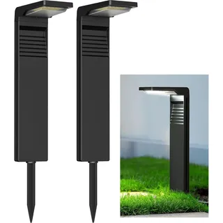 Solarlampe Für Den Außenbereich, Garten, 2 Stück, 30 Leds, Wasserdicht Ip65, Solarstrahler Für Den Außenbereich Mit 2 Beleuchtungsmodi Für Den Boden, Hof, Auffahrt, Weg [energieklasse E]