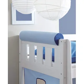 TiCAA Bettkantenschutz für Kinderbetten 90 cm breite, rausfallschutz mit Bezug für bettgitter, Bettrahmen, Kantenschutz für Kinder Babybett