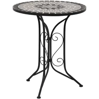 vidaXL Mosaik-Bistrotisch 68 x 60 x 14 cm Grau