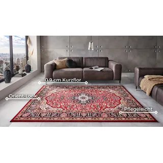 HANSE HOME Skazar Isfahan Kurzflorteppich 120 x 170 cm Rot/Schwarz