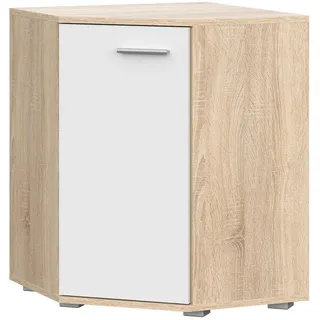 komodee FAUSKE 58 x 74 x 58 cm Eiche Sonoma / Weiß