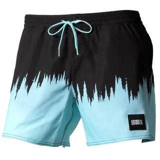 O'Neill Herren Pm Dip Dye Badehose, Mehrfarbig (Black AOP W/Blue), M