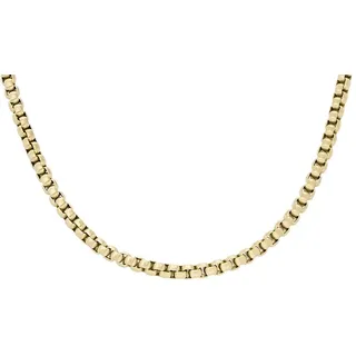 Fossil Herren-Edelstahl oder Halbedelsteine-Halskette mit Karabinerverschluss, Gold-Ton