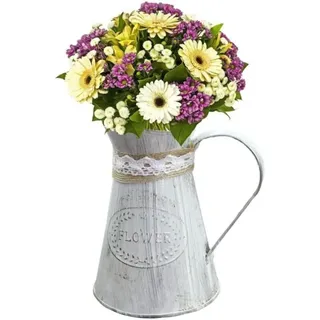 Eisenvase, Vintage-eisenvase, Retro-metallkrüge Für Blumen, Heim- Und Bürodekoration, Weihnachtsdekoration Im Landhausstil, Geschmiedet