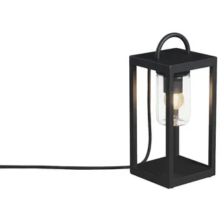 KONSTSMIDE LED Außen-Tischleuchte, LED wechselbar, warmweiß, Kleine Bodenlaterne für draußen, Garten-laterne Schwarz, H: 33cm schwarz
