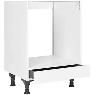 Nobilia Herdumbauschrank Touch, Weiß, Holzwerkstoff, 1 Schublade(n) Schubladen, einzeln stellbar, 60x87x56 cm, DGM-Klimapakt, Made in Germany, Goldenes M, Pefc, Blauer Engel, Zusatzausstattung erhältlich, Küchen, Küchenmöbel, Küchenschränke, Geräteumbauschränke