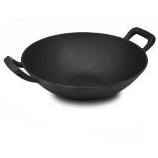 FireRocket Wok Grillwok Gusseisen Ø 34 cm