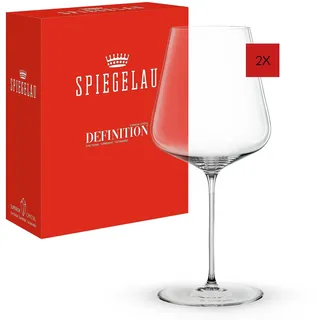 Spiegelau 2-teiliges Rotweingläser Set, 750 ml, Definition, 1350165, Bordeaux Weingläser aus Kristallglas, Rotwein Gläser spülmaschinenfest