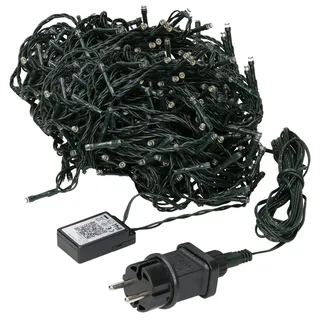 ECD Germany LED-Lichterkette spritzwassergeschützt 54 m Kaltweiß