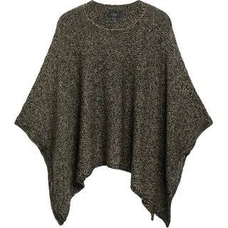 s.Oliver Poncho Strickjacke Beige/Schwarz S/M