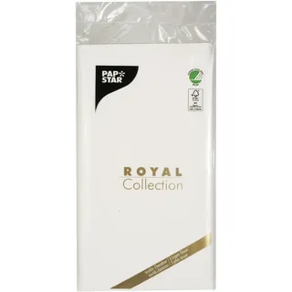 Papstar Tischdecke Tissue ROYAL Collection 120 x 180 cm Weiß