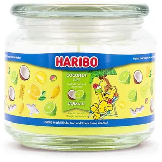 HARIBO Duftkerze Haribo Coconut Lime 300 g grün