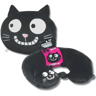 Moses Ed, the Cat Nackenkissen 28 x 28 cm Schwarz