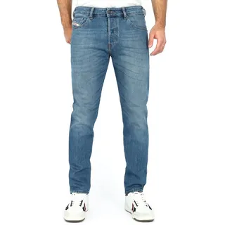 Diesel Tapered-fit-Jeans Röhrenjeans Stretch Hose - D-Yennox 09G83 blau knöchellang | 32