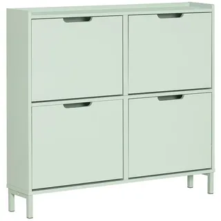SoBuy FSR100 100 x 90 x 19 cm mit 4 Klappen grün