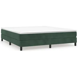 vidaXL Boxspringbettgestell 160 x 200 cm Dunkelgrün