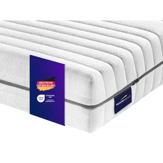 Traumnacht Komfort 7-Zonen 500er Tonnentaschenfederkernmatratze mit Viskose Bezug Härtegrad H3 (mittelfest) - bis 100 kg, 80x200cm, Öko-Tex zertifiziert, produziert nach deutschem Qualitätsstandard