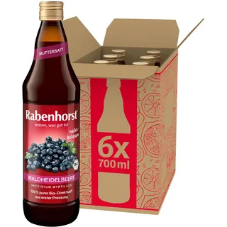 Rabenhorst Waldheidelbeere Muttersaft 6 x 0,7 l