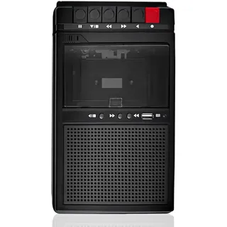 Kassettenspieler, Kassettendecks Bluetooth, Tragbarer Kassettenspieler Mit Aufnahme Auf, Kassette Zu MP3 Musik Über USB/SD/PC, Kassettenrekorder Mit Ausziehbarem Griff