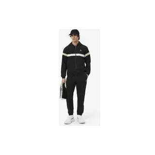 Lacoste Sport Colour-Block Trainingsanzug schwarz weiß grün - XL
