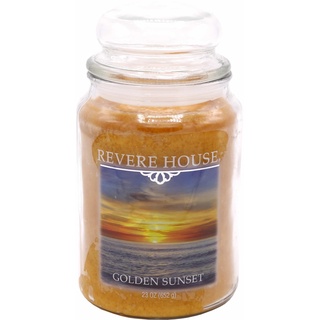 Candle-lite - Duftkerze im Glas, Golden Sunset 652g, Gelb, 10 x 10 x 18.5 cm