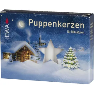 SAICO Original Adventskerze Puppenkerzen Weiß 20 Stück BxHxT 1x6,5x1cm NEU weiß