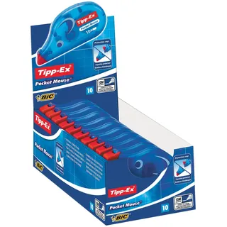 TIPP-EX Korrekturroller 10 m x 4,2 mm Blau/Weiß 10 St.