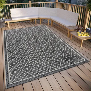 HANSE HOME Lahal Outdoor-Teppich 76 x 150 cm Grau/Beige