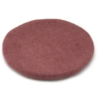 feelz Filzkissen Sitzkissen rund Filz Verschiedene pink-, lila-, beerentöne 100% Wolle 35 cm Höhe 2-3 cm Handarbeit (Malve)