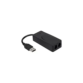 Faxmodem, Externes 56k-Modem, Dual-Port-USB 2.0, Unterstützt Automatisches Wählen und Antworten, für XP-Treiber