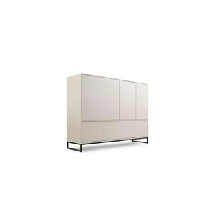 Möbel Kraft Highboard 160 x 120,5 cm Beige