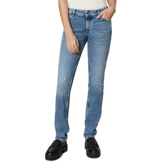 Slim-fit-Jeans MARC O'POLO "aus Organic-Cotton-Stretch" Gr. 29 32, Länge 32, blau Damen Jeans Röhrenjeans