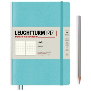 Leuchtturm1917 Notizbuch Medium Softcover A5 Aquamarine, punktkariert