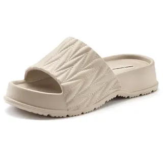 French Connection Badepantolette Damen Beige 40