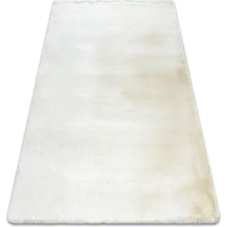 Moderner Teppich Teddy New Wool 45 Shaggy, Plüschig, Sehr Dickes Creme Beige 200x290 Cm
