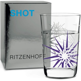 RITZENHOFF Next Shot Schnapsglas von Alena St. James, aus Kristallglas, 40 ml, Platin, Lila