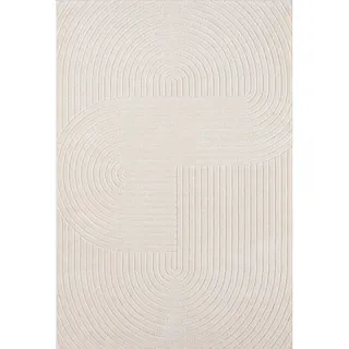 Novel Outdoorteppich Tenerife Plus, Creme, Textil, Boho, rechteckig, 140x200 cm, ISO 9001, Bsci, Oeko-Tex® Standard 100, für Fußbodenheizung geeignet, in verschiedenen Größen erhältlich, pflegeleicht, leicht zusammenrollbar, Teppiche & Böden, Teppiche, Outdoorteppiche
