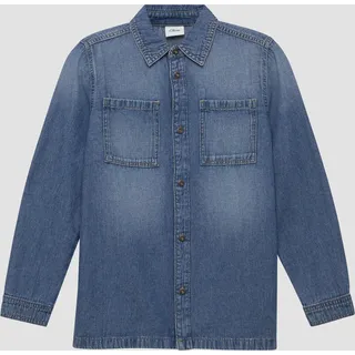 s.Oliver Denim-Hemd - blau 134/140