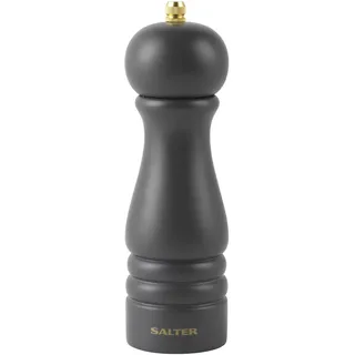 Salter Olea Salz- & Pfeffermühle – Universalmühle mit Keramikmahlwerk, durch Drehen mahlbar, einstellbar von fein bis grob, 56 g Steinsalz / 24 g Pfefferkörner, zusätzlicher Deckel inklusive