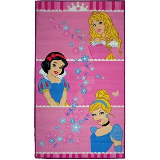 Disney Teppich Princess Crown rosa/Mehrfarbig 80 x 140 cm