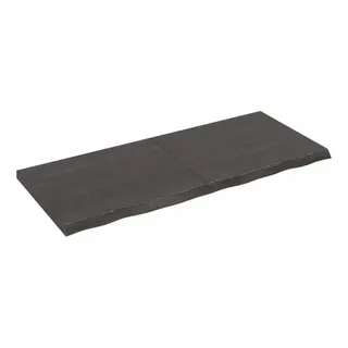 vidaXL Wandregal 120 x 50 x 2-4 cm Dunkelbraun