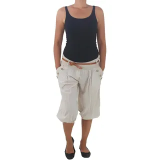 Sotala Damen 3/4 Capri Harems Aladin Pluder Pump Hose Baggy Bermuda Chino Shorts Sommer - Einheitsgröße