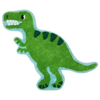 Sass & Belle Dinosaurier T-Rex Kinderteppich 74 x 60 cm Grün