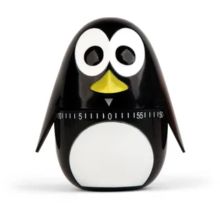 Kikkerland Küchentimer Pinguin 60 Minuten Kurzzeitmesser